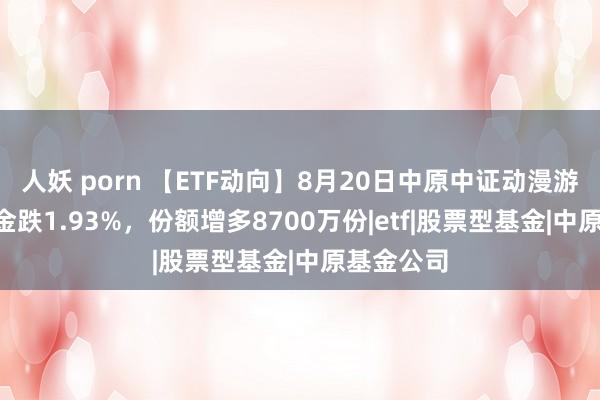 人妖 porn 【ETF动向】8月20日中原中证动漫游戏ETF基金跌1.93%,份额增多8700万份|etf|股票型基金|中原基金公司