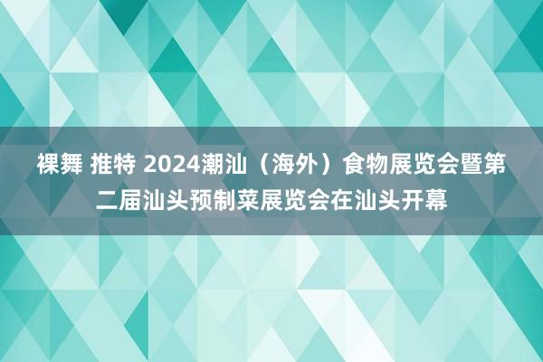 裸舞 推特 2024潮汕（海外）食物展览会暨第二届汕头预制菜展览会在汕头开幕